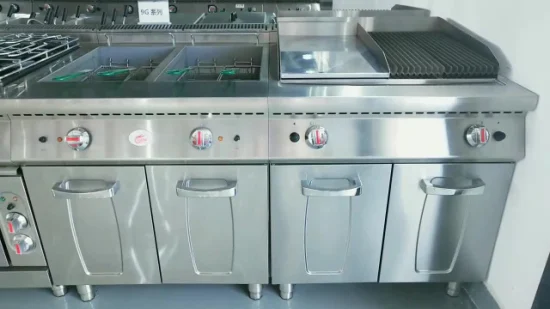 Cocedor comercial de fideos y pasta a gas con un solo tanque de acero inoxidable y seis orificios, con termostato y limitador alto (PC11)